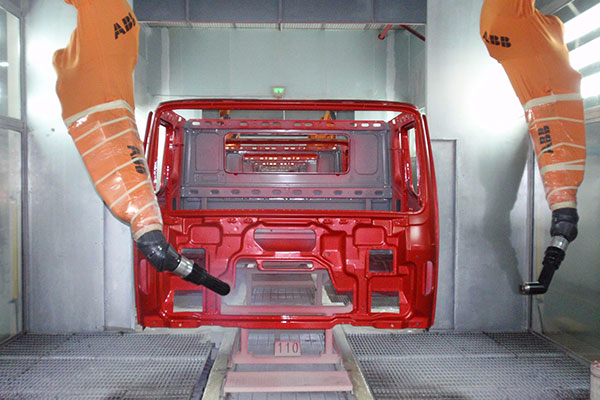 公司塗料在ABB公司上線測試